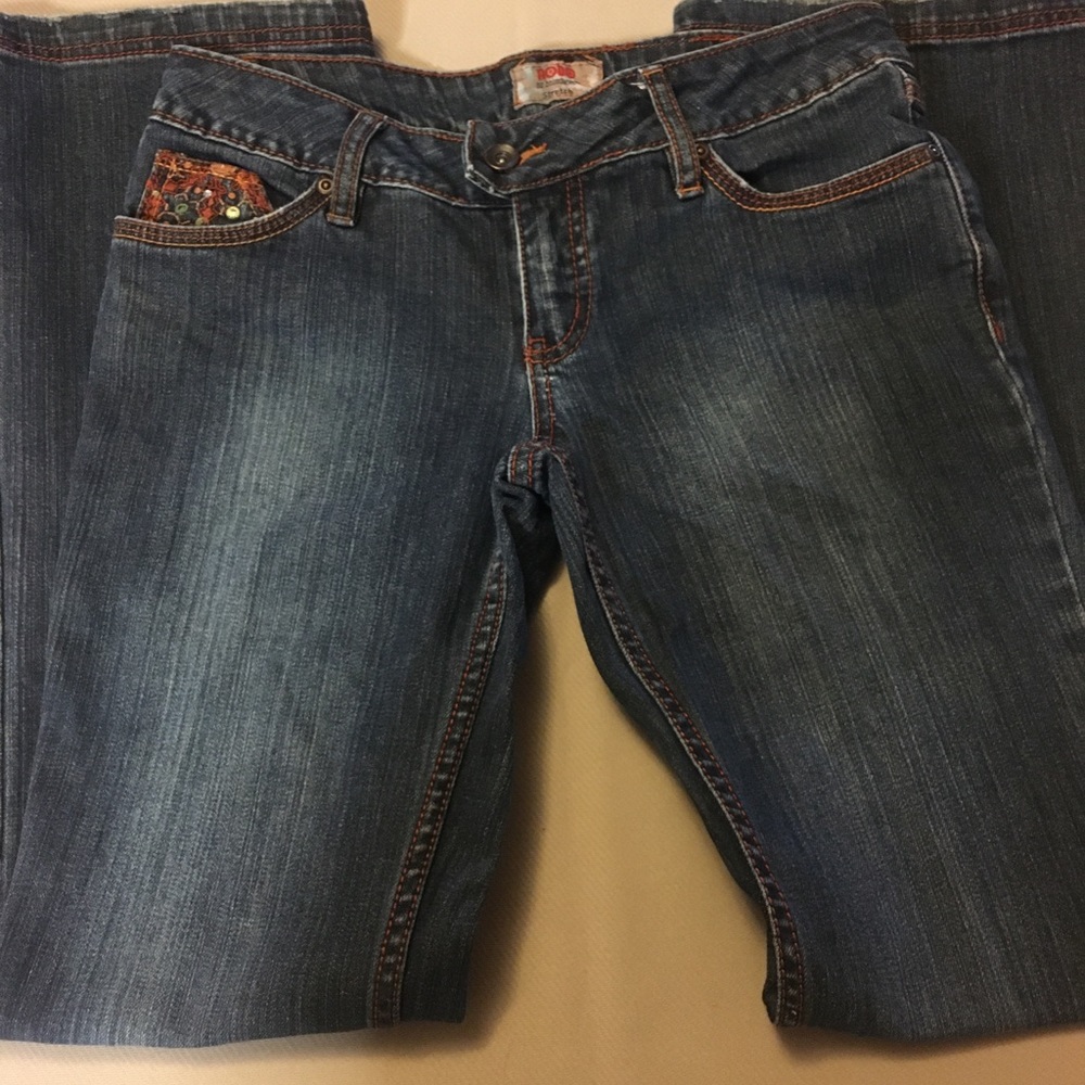NOBO No Boundaries Jeans Jr Size 5; Blue with Embellishments